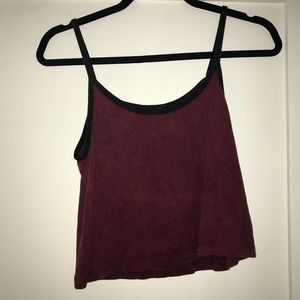 Crop red tank